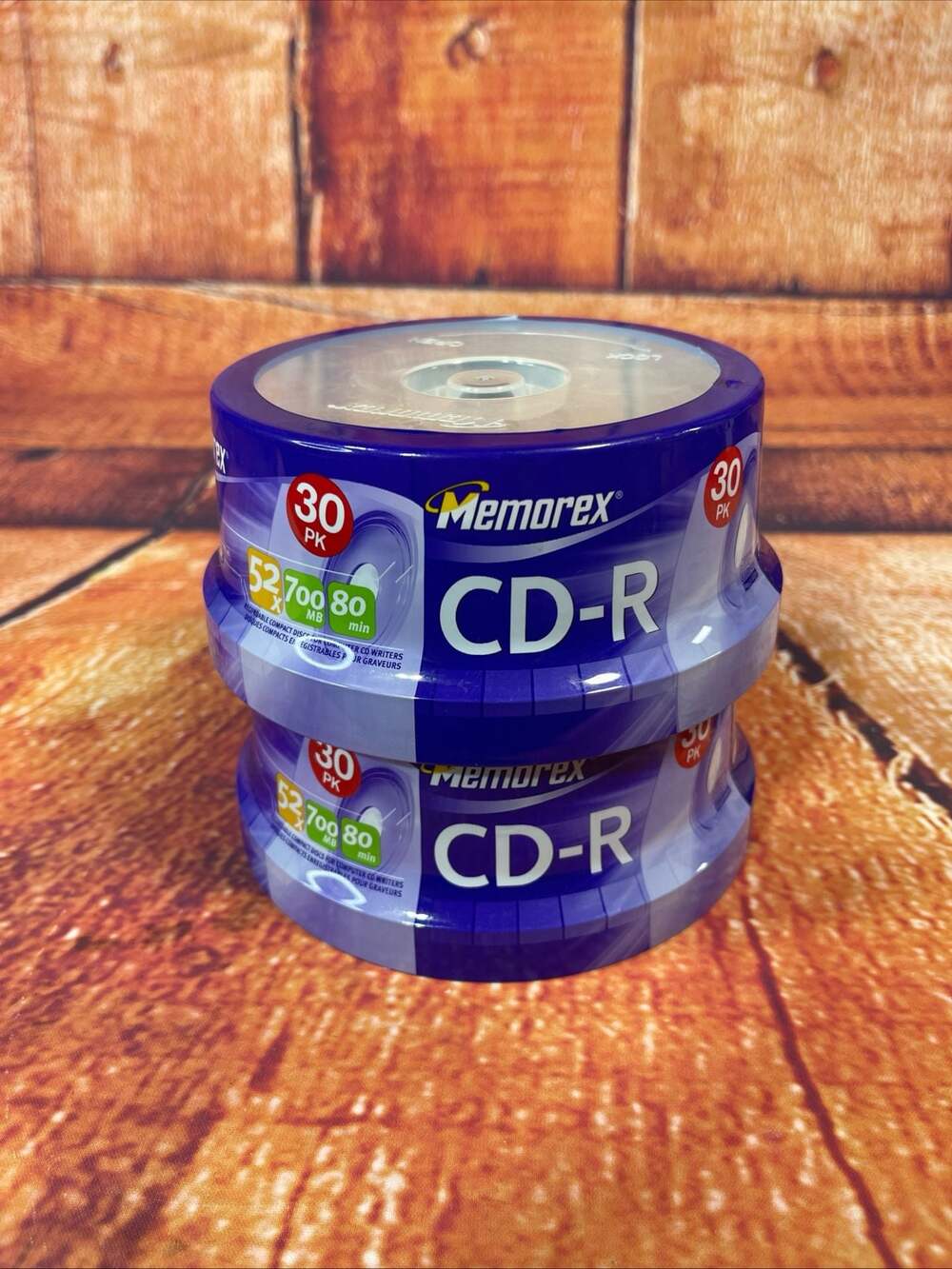 Memorex CD-R 52x 700MB 80 Min Recordable Media 2-Pack Spindles (60 Discs Total)